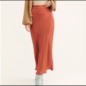 Free People Normani Bias Midi Skirt